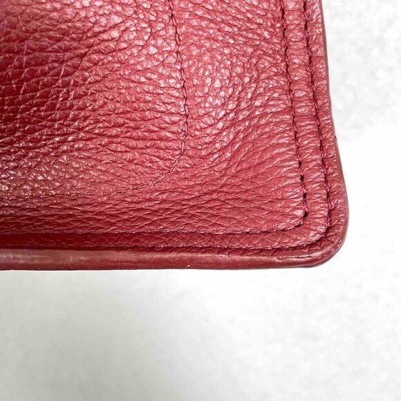 Etienne Aigner NWT Leather Stella Flap Hobo / Handbag in Red - Small Flaw - Picture 15 of 16